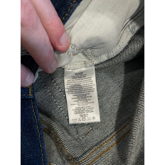 NWT RE/DONE Stretch 70s Straight Rigid Lake Blue Jeans Size 25 $265 - Picture 7 of 9
